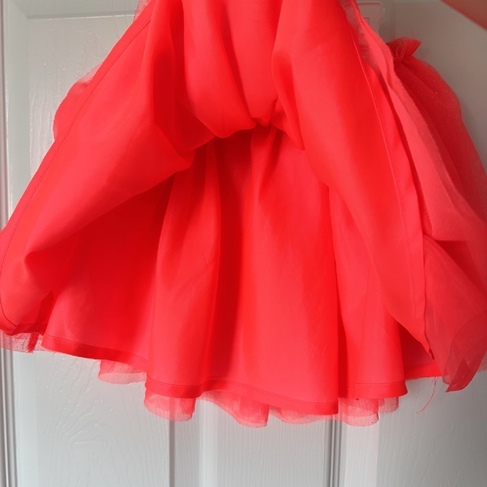 H&M Neón Orange Mini Skirt - Picture 4 of 7